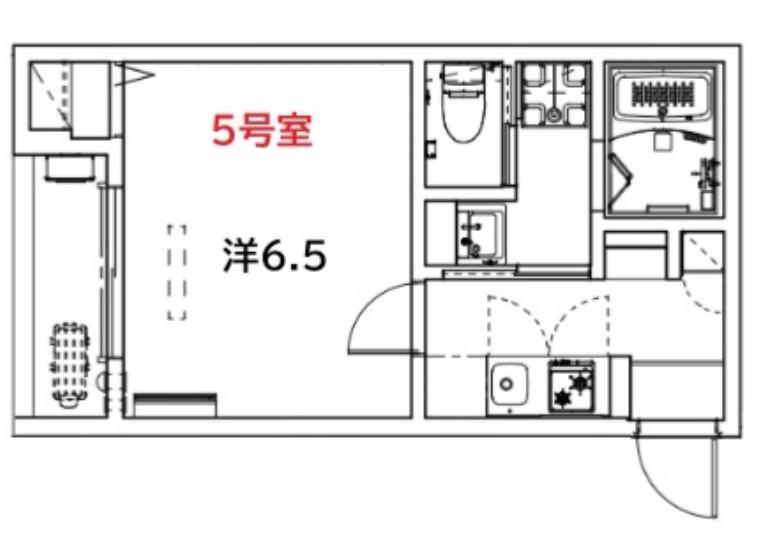 LE DE LA MAIN ELEVEE HIGASHIURAWA(1K/3階)の間取り写真