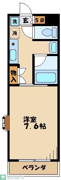 CS20 KOYATA(1K/1階)の間取り写真