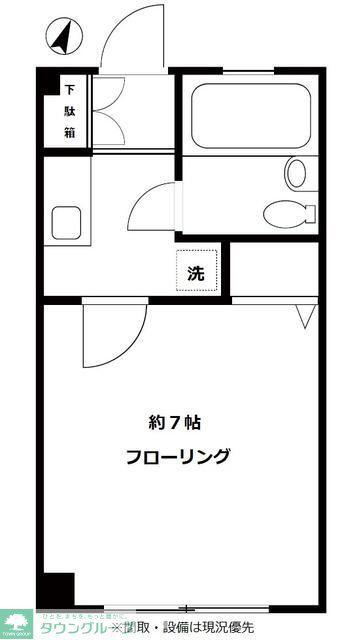 DRホームズ草加(1K/3階)の間取り写真