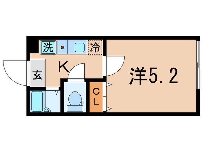 シャルム池袋(1K/1階)の間取り写真