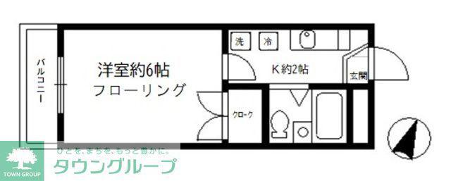 プライムホームズ132(1K/3階)の間取り写真