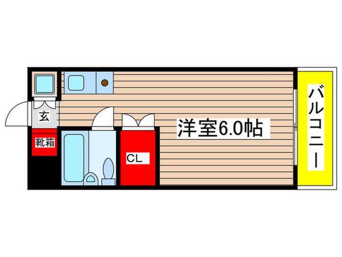 新栄アネックス(ワンルーム/5階)の間取り写真