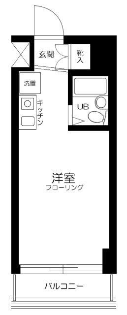 プライムステイ築地(ワンルーム/10階)の間取り写真