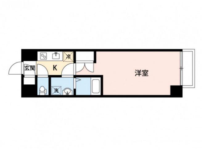 リラックス三篠町ビル(1K/5階)の間取り写真