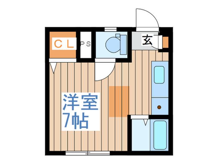 M.STAGEIII(ワンルーム/3階)の間取り写真