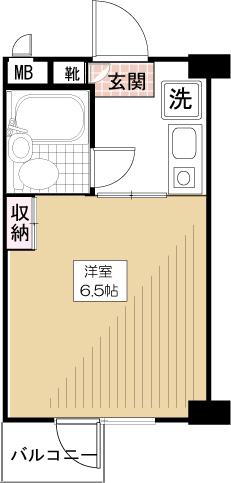 フォルムトミノ吉祥寺(ワンルーム/2階)の間取り写真
