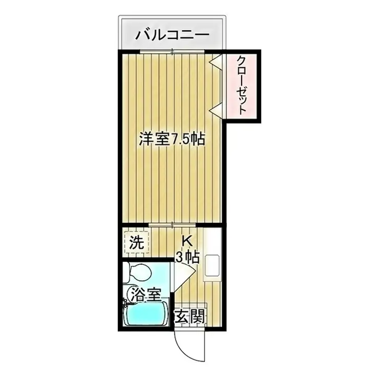 北野コーポ 2階階 間取り