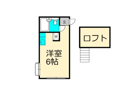 レモンホーム弥栄(ワンルーム/1階)の間取り写真