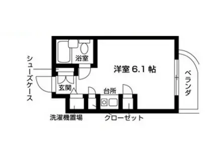 レスポワール世田谷上北沢III(ワンルーム/2階)の間取り写真