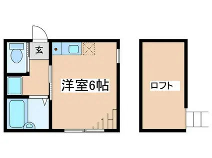 OGAコート(ワンルーム/1階)の間取り写真