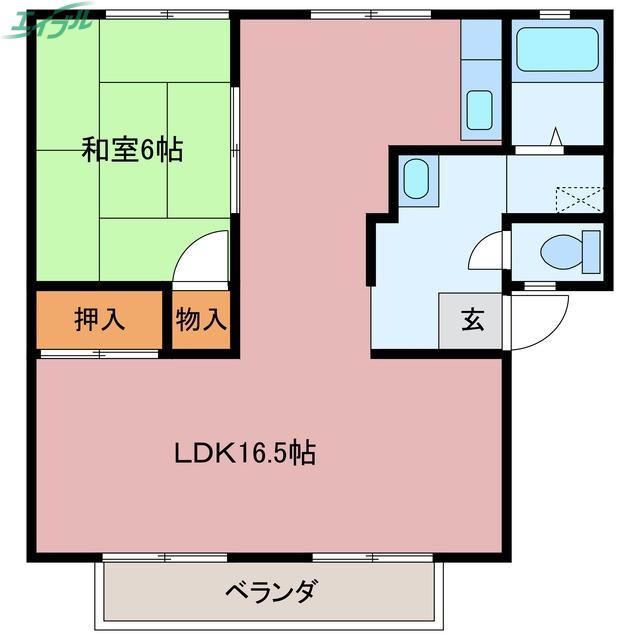 サンライフファミリー(1LDK/2階)の間取り写真