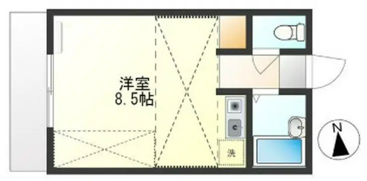ローズヴィラ明神町 1階階 間取り