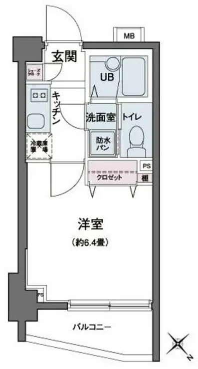 エコロジー都立大学レジデンス 2階階 間取り