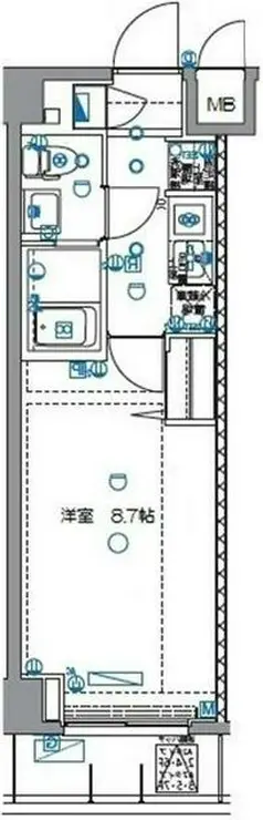 パティーナ菊川 5階階 間取り