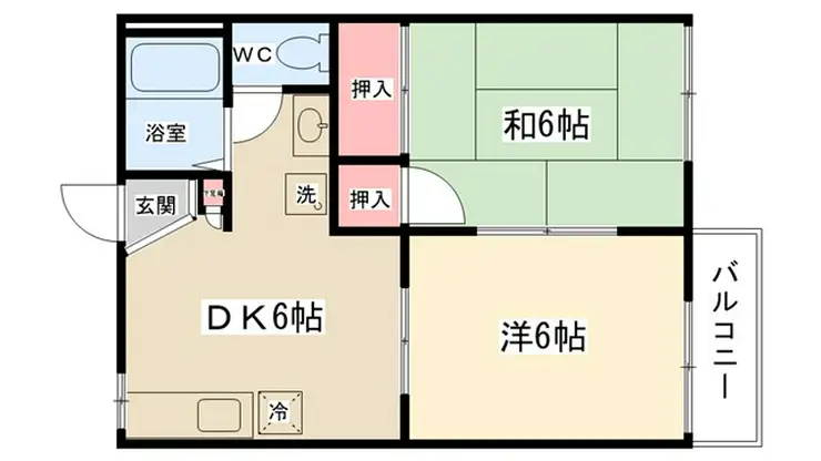 ハイツジョーA 2階階 間取り