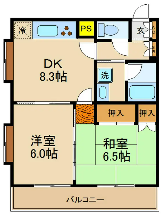 イーストコートSK 3階階 間取り