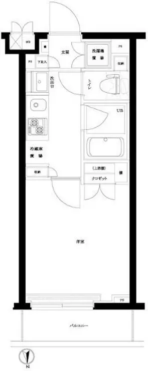ルーブル東蒲田六番館 2階階 間取り