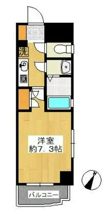 アヴァンツァーレ横浜子安 8階階 間取り