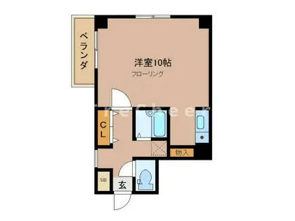 グランドゥール(ワンルーム/5階)の間取り写真