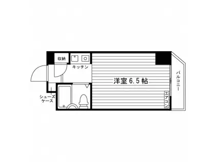 天王寺学生会館(ワンルーム/5階)の間取り写真