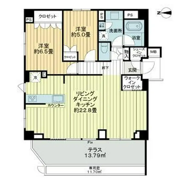 ザ・パークハウス新宿柏木 1階階 間取り