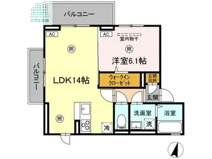 コアーズ(1LDK/3階)の間取り写真