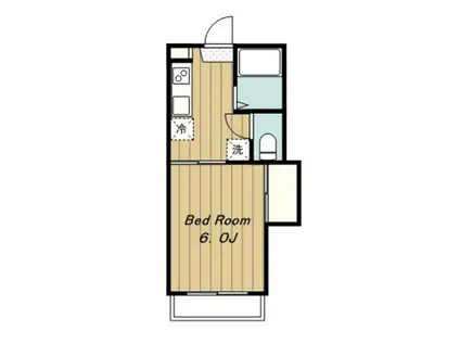 セピア百草園(1K/2階)の間取り写真