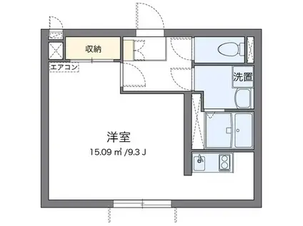クレイノMASAO(ワンルーム/1階)の間取り写真
