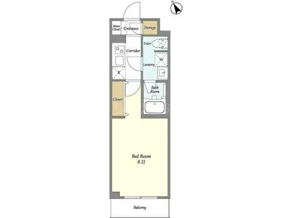 ESTRUTH MAGOME(1K/1階)の間取り写真