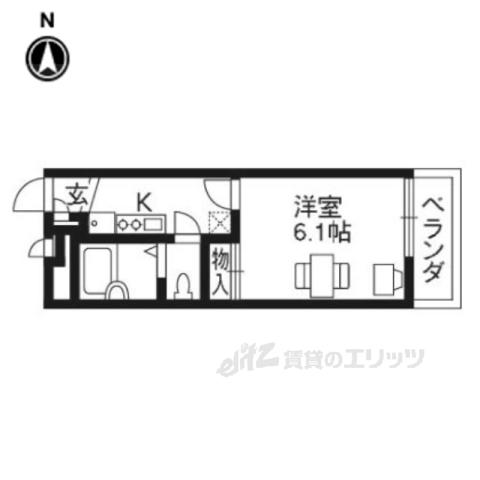 レオパレスメゾンラフィーネ(1K/2階)の間取り写真