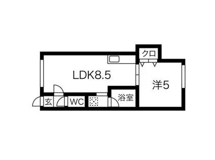  ポラリスI (1LDK/1階)の間取り写真