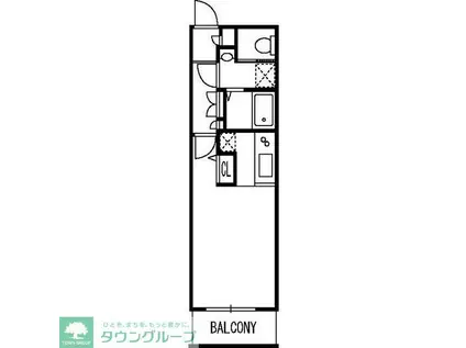 レフィナード(ワンルーム/2階)の間取り写真