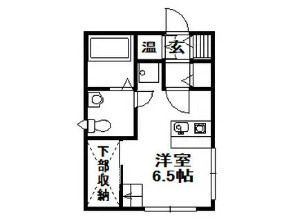 COMODO SANDA(ワンルーム/1階)の間取り写真