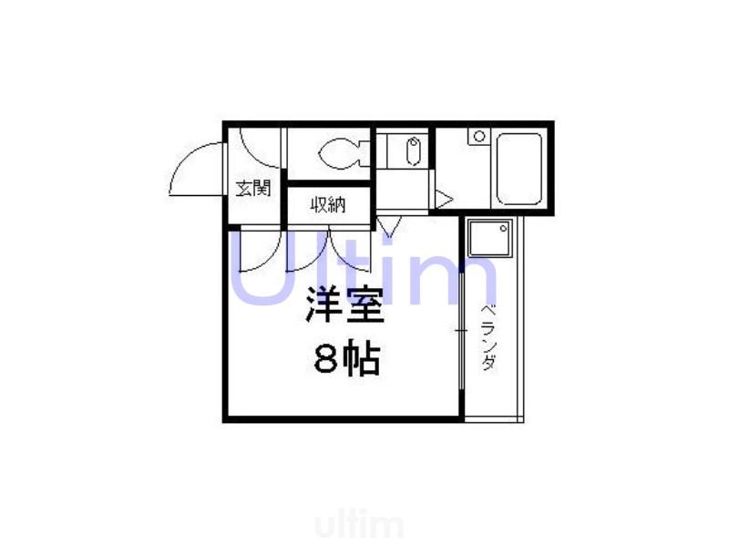 山椒200(ワンルーム/2階)の間取り写真