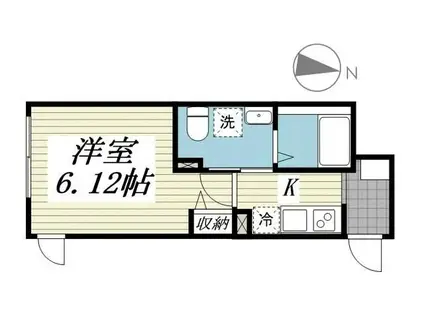 アドバンスヒルズ(1K/3階)の間取り写真