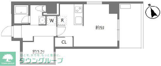 アリカ曳舟2(ワンルーム/3階)の間取り写真