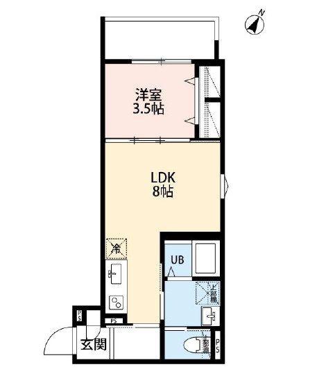 ROBOT HOME 東所沢IV(1LDK/3階)の間取り写真
