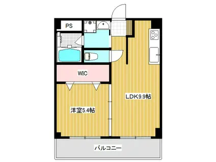 メゾン千田(1LDK/1階)の間取り写真