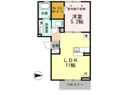 アルタイル/ベガアルタイル(1LDK/3階)の間取り写真