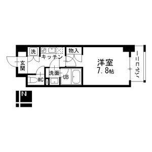 コンフォート新栄(1K/6階)の間取り写真