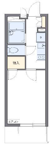 アドミラブールユキコ(1K/1階)の間取り写真