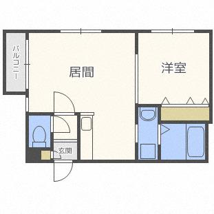 ORION188(1LDK/2階)の間取り写真