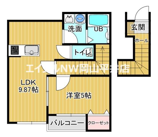 ソラリオ(1LDK/2階)の間取り写真
