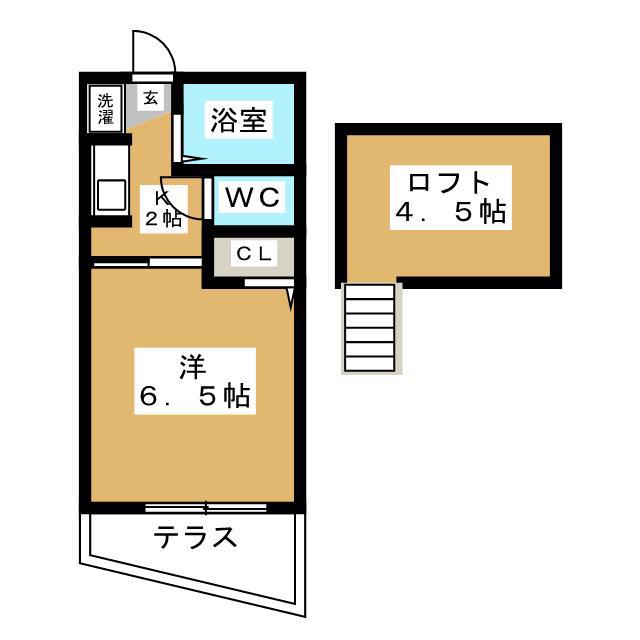 サンコート田端(1K/1階)の間取り写真