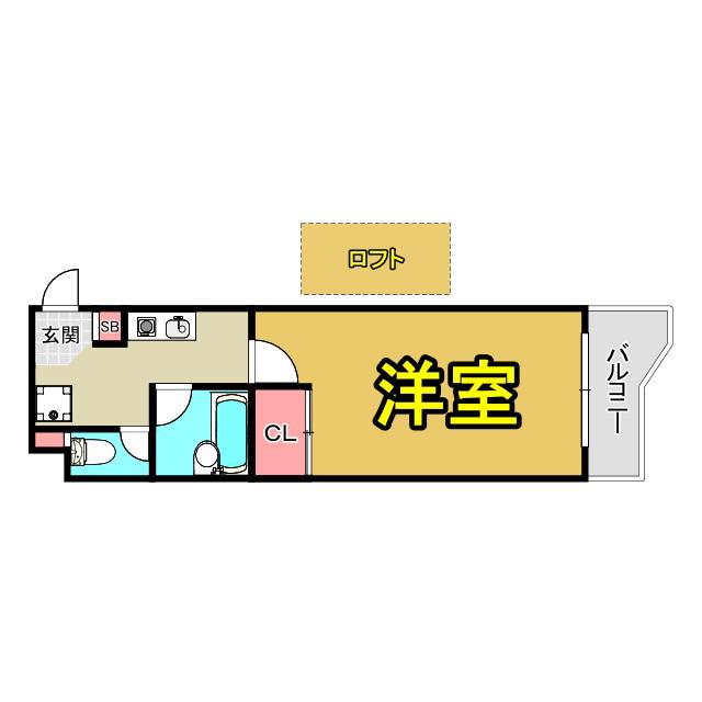 COLLECTION桜ノ宮II(1K/7階)の間取り写真