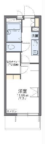 レオパレスめぐみ(1K/3階)の間取り写真