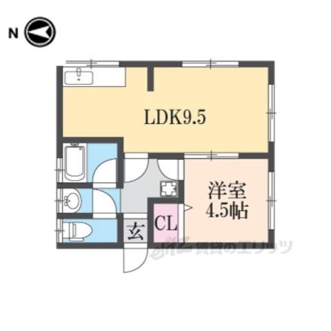 HONMACHIハウス2(1LDK/2階)の間取り写真