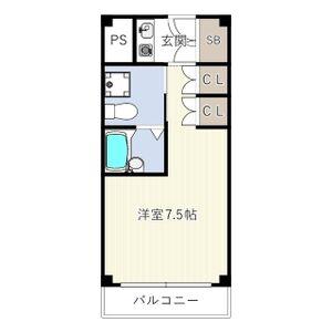 INOVE千里万博公園(ワンルーム/3階)の間取り写真
