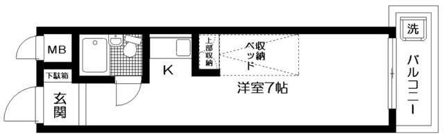 日神パレス新大塚(ワンルーム/4階)の間取り写真