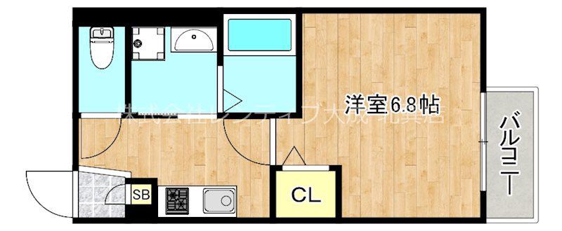 JSGARDEN(1K/2階)の間取り写真